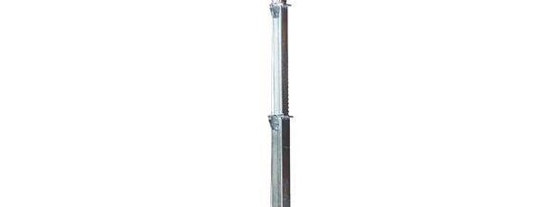 Studio shot of mast with four LED heads