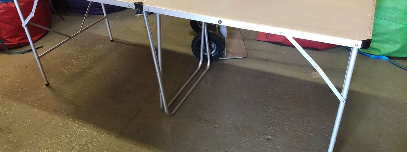 2m Table Foldable Aluminium 6ft6"