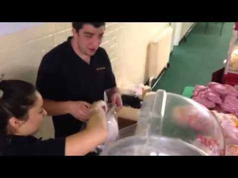 Candy Floss Machine in action