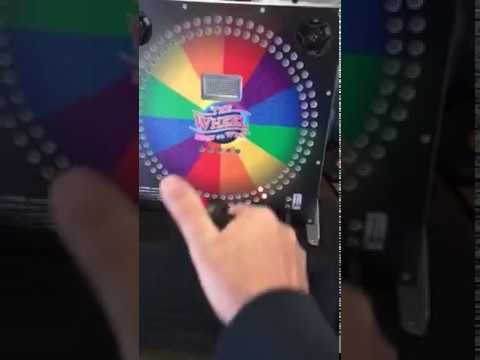 Electronic Wheel of Fortune in action