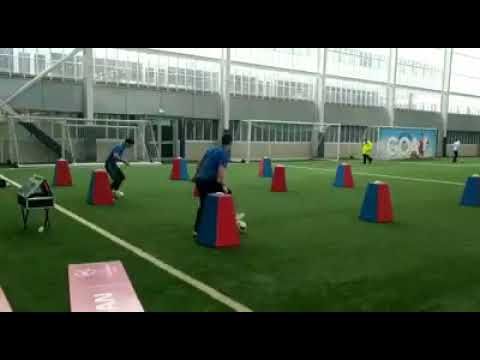 Interactive Football Challenge in action