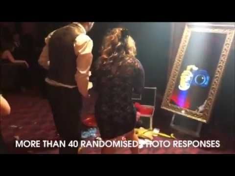 Magic Selfie Mirror Photo Booth Hire in action