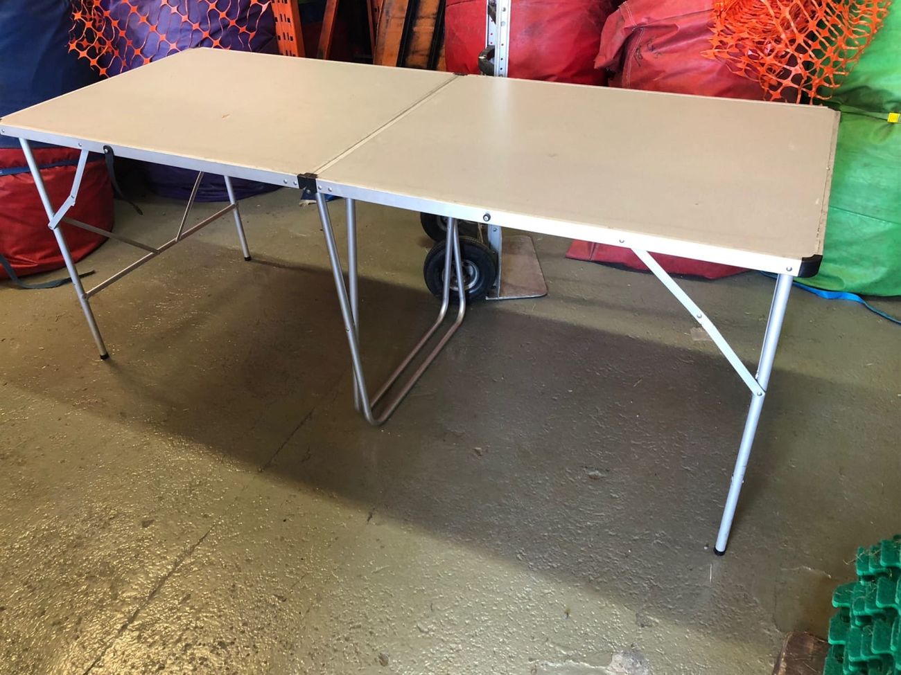 2m Table Foldable Aluminium 6ft6"
