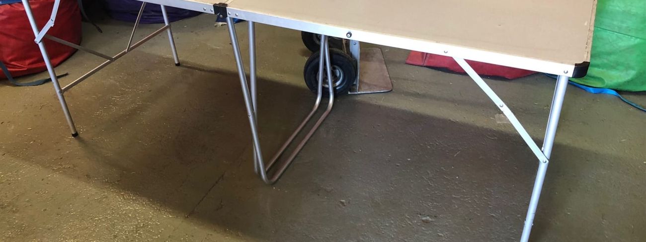 2m Table Foldable Aluminium 6ft6"