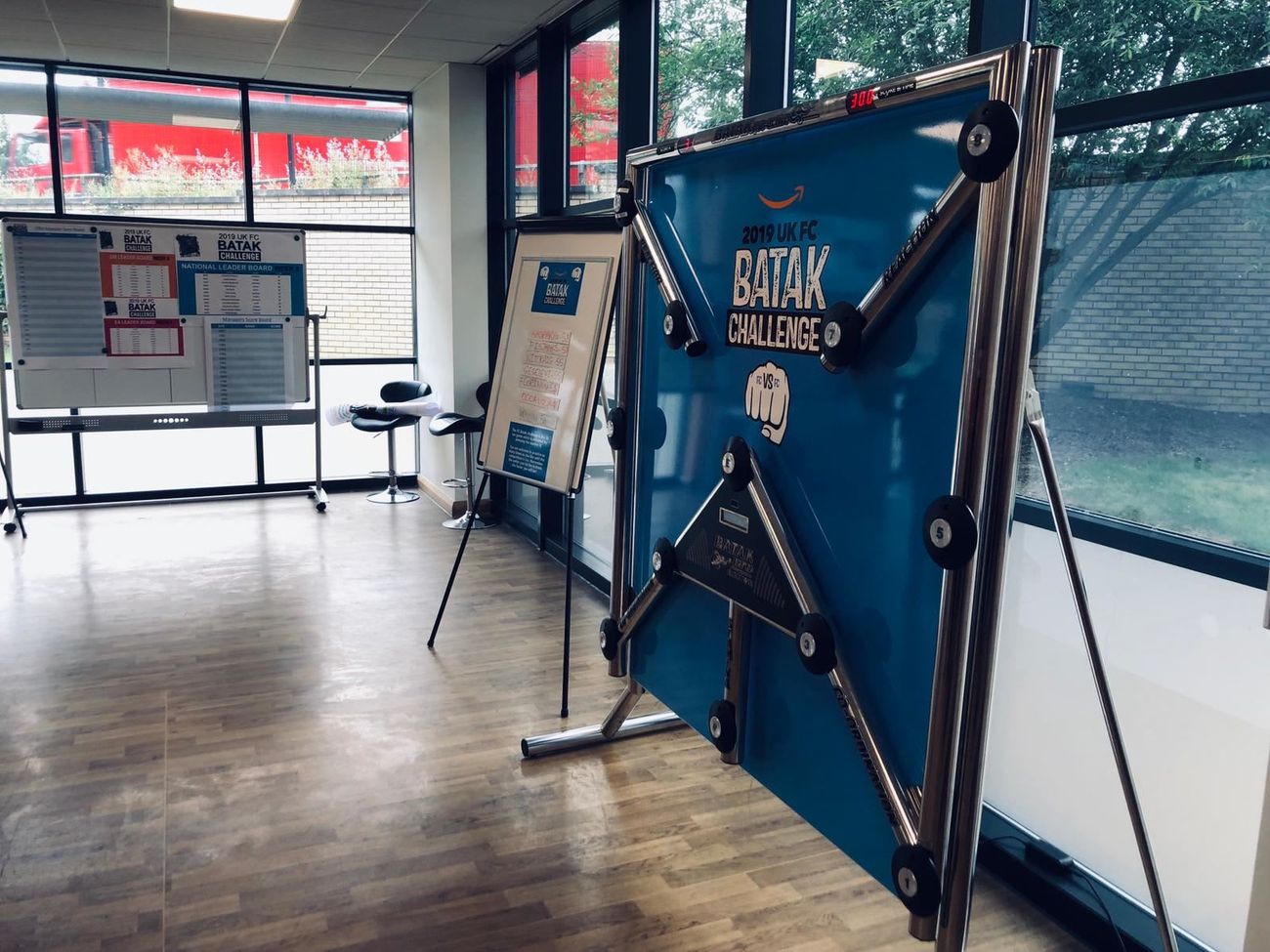 Amazon UK FC Batak Challenge office installation