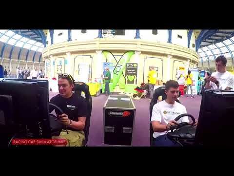 Racing Car Simulator Hire in action