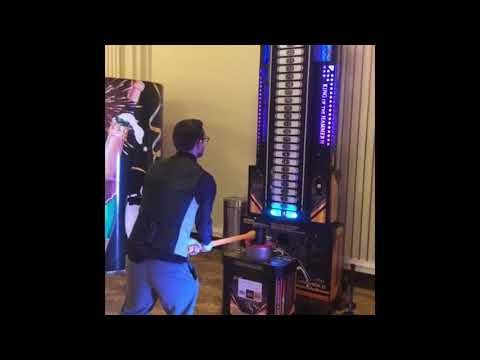 Ultimate High Striker hire in action