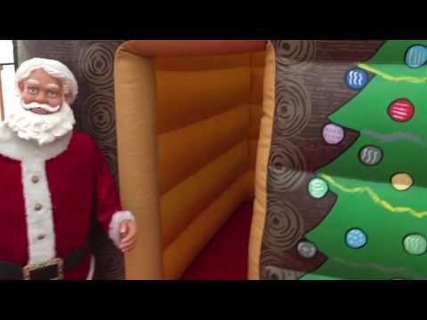 Video of the inflatable Santa's Grotto